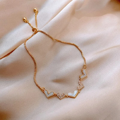 Elegantne Inkrusteeritud kivikivist Korea käevõrud Kullavärvi Lillevõru Käevõru Naistele Moeehted Aksessuaarid Peokingitused