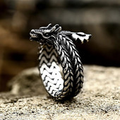 Moodsad vanaaegsed draakoni sõrmused meestele naistele punki domineeriv roostevabast terasest loomasõrmus Loomingulised peoehted kingitused hulgimüük