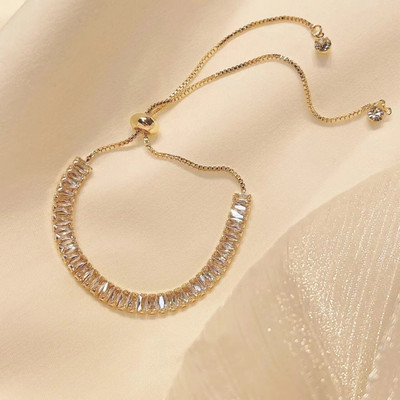 Modne delikatne narukvice zlatne boje s četiri lista trave za žene Nove korejske podesive narukvice Vjenčani nakit Pokloni za zabavu