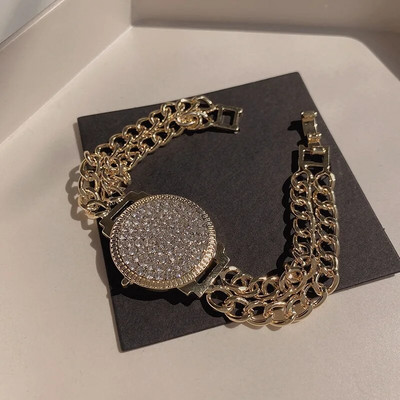 Modne delikatne narukvice zlatne boje s četiri lista trave za žene Nove korejske podesive narukvice Vjenčani nakit Pokloni za zabavu