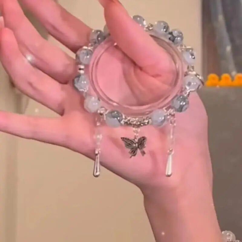 JAUNA Stikla rokassprādze Advanced White Temperament Viss Rokassprādzes Dizains Svētības Pērlītes Ķēdes Kulons Rokassprādzes Rotaslietas Aksesuāri