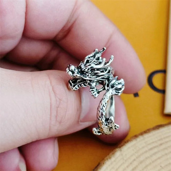 Vintage Dragon Cool ρυθμιζόμενα δάχτυλα γοτθικά δαχτυλίδια για άντρες υπόσχονται νέα δαχτυλίδια Δώρα κοσμήματα γάμου Αξεσουάρ