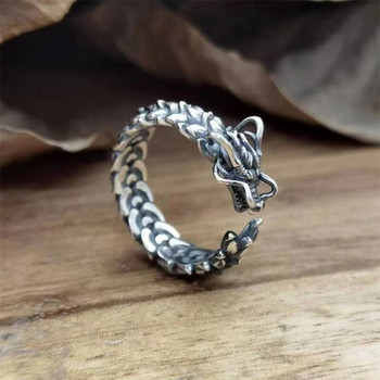 Vintage Dragon Cool ρυθμιζόμενα δάχτυλα γοτθικά δαχτυλίδια για άντρες υπόσχονται νέα δαχτυλίδια Δώρα κοσμήματα γάμου Αξεσουάρ