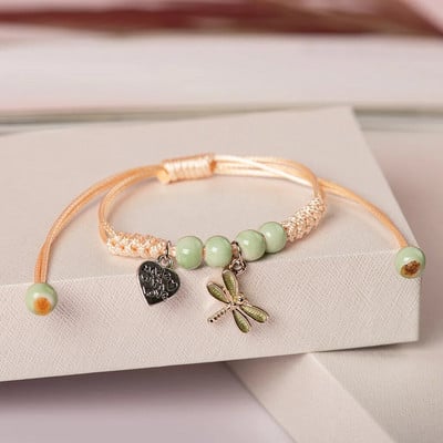 Jauka metāla pilināmā glazūra kulonu rokassprādze ar rokām austas dāvanu rokassprādzes rokassprādzes sievietēm meitenes bērniem vairumtirdzniecība #MZ133