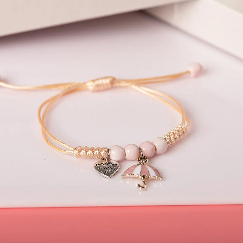 Jauka metāla pilināmā glazūra kulonu rokassprādze ar rokām austas dāvanu rokassprādzes rokassprādzes sievietēm meitenes bērniem vairumtirdzniecība #MZ133