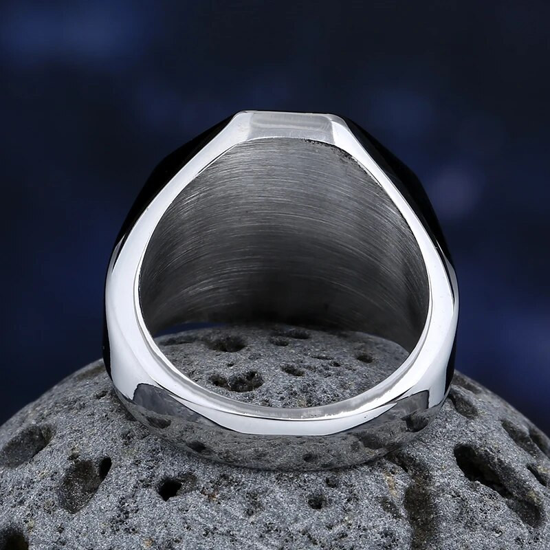 2024. gada jauns modes Hip-Hop, foršs vīriešu dzīvnieka lauvas galvas gredzens 316 L nerūsējošā tērauda Biker Anel Motocikla rotaslietas ballītes dāvana