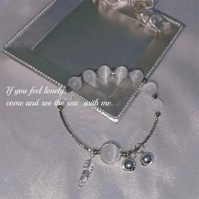 Jauna dizaina saldo vintage pērļu lilijas ziedu rokassprādze sievietēm korejiešu jaukā pušķīte rozā persiku kulonu rokassprādze Estētiskas rotaslietas