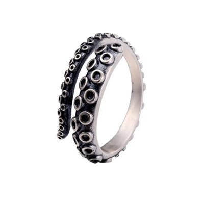Retro Nordic Pirate Skull Kaheksajala sõrmused Meestele Gooti roostevabast terasest Skull Biker Ring Naiste Moeehted Kingituste hulgimüük