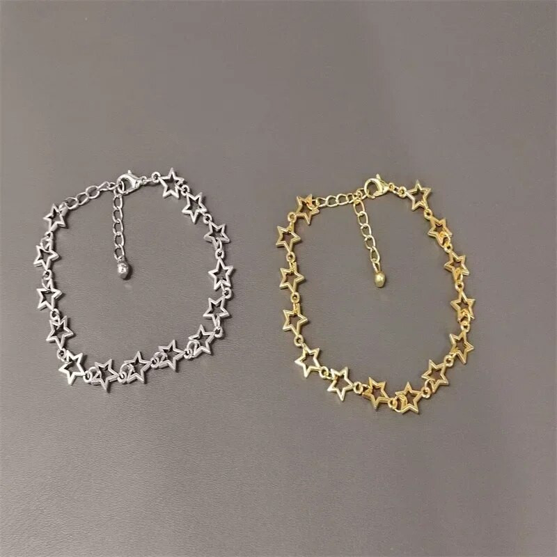 Stars báj karkötő Grunge Stars Link karkötő anime ihlette karkötők női báj karkötő y2k