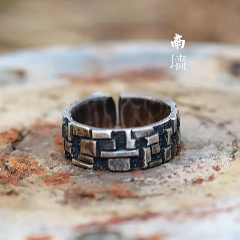 Uus Retro loominguline avamine South Wall meeste sõrmus Personality Punk Ring ehe kingitus