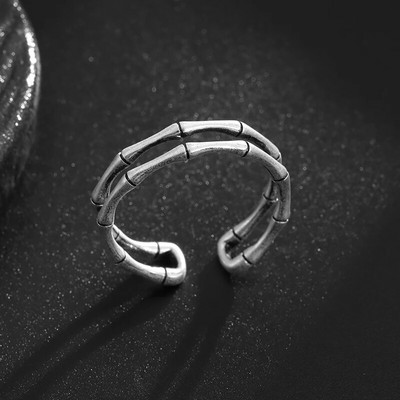 Moodne Retro Vampire Fangs Open Ring meestele Punk Goth Ehted Kingitus