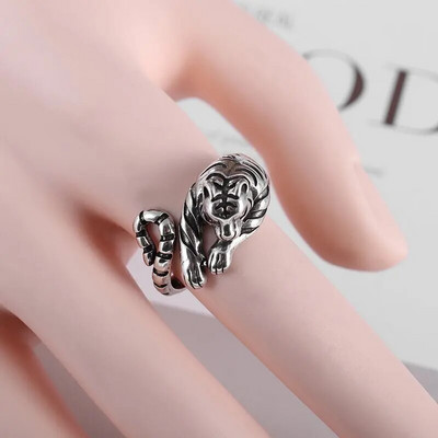 Moodne Retro Vampire Fangs Open Ring meestele Punk Goth Ehted Kingitus