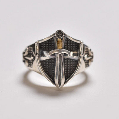 Moodne Retro Vampire Fangs Open Ring meestele Punk Goth Ehted Kingitus