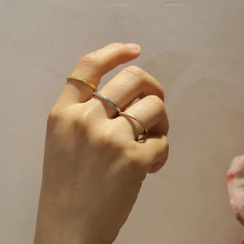 Υψηλής ποιότητας δαχτυλίδια από χάλυβα τιτανίου μόδας απλό τρίψιμο Sandblast ατσάλι Γυναικεία δαχτυλίδια πλάτους 2 χιλιοστών δάχτυλο δώρο Κοσμήματα Χονδρική