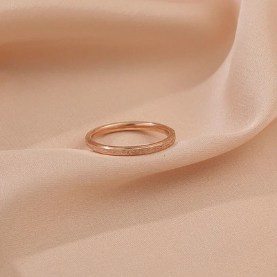 Kvaliteetsed titaanist terasest sõrmused, mood, lihtpuhastus, liivapritsterasest naiste sõrmused, 2 mm laiused, sõrmekingitus, ehete hulgimüük