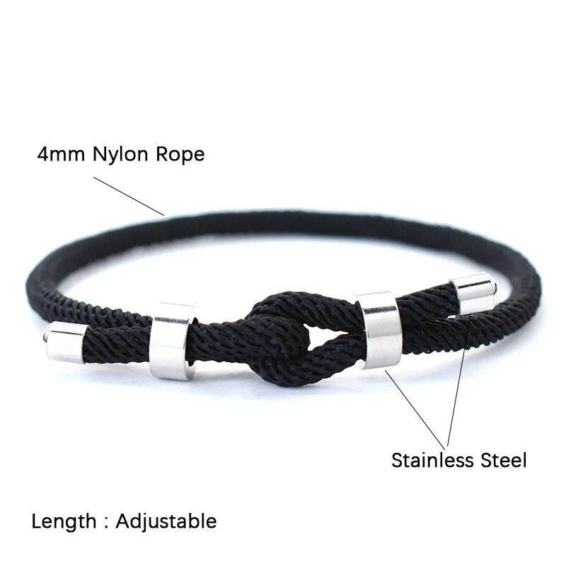 Noter Lucky punase keermega käevõru meestele, pleekimatu roostevabast terasest reguleeritav nöörkett käevõru Pulsera Roja De Proteccion Joias