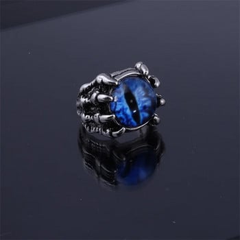 Wu\'s 2022 New Retro Jewelry Rings Gothic Rings Unisex Punk Skull Rock Hip Hop Ρυθμιζόμενο Δώρο Κοσμήματα Evil Eye/Dragon Claw