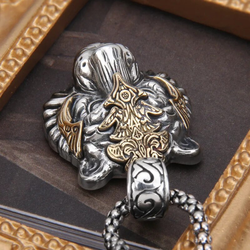 Retro dominantna ogrlica s privjeskom u obliku tigrove glave prikladna za muški modni punk rock hip hop trend nakit