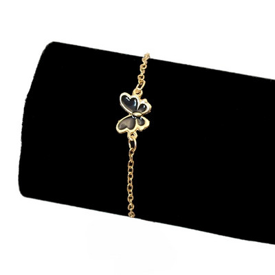 Jauna tendence rozā tauriņa rokassprādze sievietēm, vienkāršām meitenēm, jaukām, niecīgām šarmu minimālisma emaljas pulsera rotaslietām dzimšanas dienas dāvana