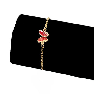 Jauna tendence rozā tauriņa rokassprādze sievietēm, vienkāršām meitenēm, jaukām, niecīgām šarmu minimālisma emaljas pulsera rotaslietām dzimšanas dienas dāvana