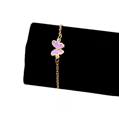 Jauna tendence rozā tauriņa rokassprādze sievietēm, vienkāršām meitenēm, jaukām, niecīgām šarmu minimālisma emaljas pulsera rotaslietām dzimšanas dienas dāvana