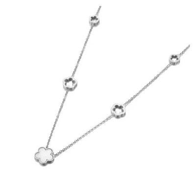 Μοντέρνα από ανοξείδωτο ατσάλι Λευκό Μαύρο Πράσινο Κέλυφος Λουλούδι Βραχιόλια για Γυναικεία Κοσμήματα Βραχιόλι με Αλυσίδες & Σύνδεσμοι