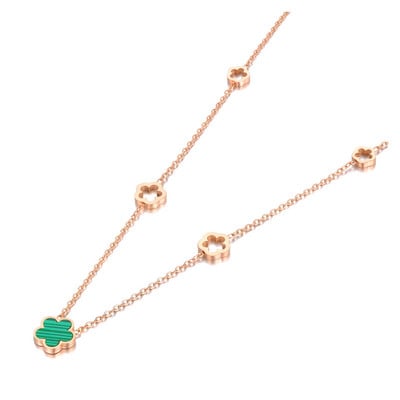 Μοντέρνα από ανοξείδωτο ατσάλι Λευκό Μαύρο Πράσινο Κέλυφος Λουλούδι Βραχιόλια για Γυναικεία Κοσμήματα Βραχιόλι με Αλυσίδες & Σύνδεσμοι