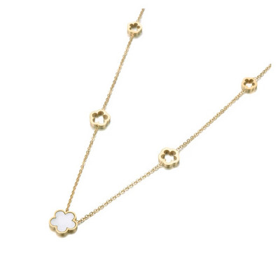 Μοντέρνα από ανοξείδωτο ατσάλι Λευκό Μαύρο Πράσινο Κέλυφος Λουλούδι Βραχιόλια για Γυναικεία Κοσμήματα Βραχιόλι με Αλυσίδες & Σύνδεσμοι