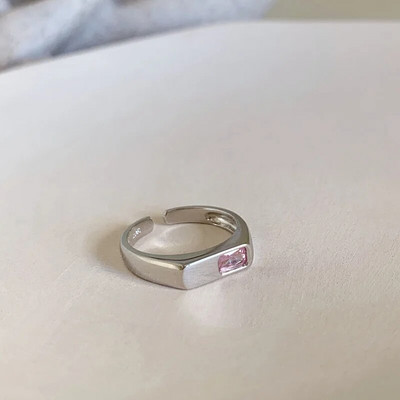 Πολύχρωμα μεταλλικά δαχτυλίδια ζιργκόν για γυναίκες Ακανόνιστο ματ δαχτυλίδι ρετρό δείκτης προσωπικότητας Δάχτυλο κοσμήματα Hip hop girls αξεσουάρ Δώρο