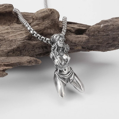 Klassikaline Ingli ripats Kaelakee Käsitsi valmistatud Seraph Prayer Ripats Pika ketiga kaelakee Meestele Naistele Ehted Aastapäeva kingitus