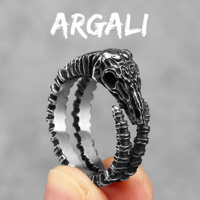 Nerūdijančio plieno vyriški žiedai Argali avių kaukolė punk madinga moterims dviratininkų madingi papuošalai Helovino kūrybiškumo dovanos didmeninė prekyba