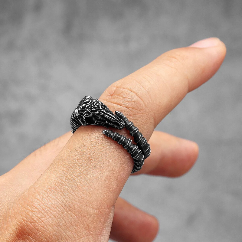 Nerūdijančio plieno vyriški žiedai Argali avių kaukolė punk madinga moterims dviratininkų madingi papuošalai Helovino kūrybiškumo dovanos didmeninė prekyba