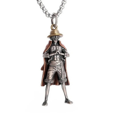 Loovus Vintage salapärane templikuju, tiivad, ingliripatsiga kaelakee meestele, trendid domineerivad punk-ehted, kingitus