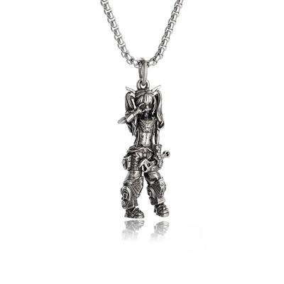 Moodne müütiline seeraf sõdalane kaitsepüha ripats kaelakee meestele ja naistele Punk Trend vabaaja peo ehteid kingitus