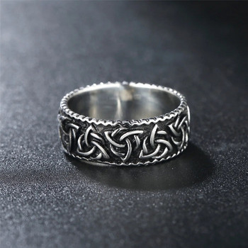 Σκανδιναβικό ανοξείδωτο ατσάλι Βίκινγκ Δαχτυλίδι Ανδρικό Φυλαχτό Ρετρό Odin Celtics Knot Trinity Δαχτυλίδια για άνδρες Μόδα κοσμήματα Δώρο Χονδρική