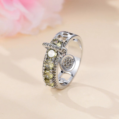 Vintage prsten od kraljevsko plavog kamena u boji žutog zlata, luksuzno žensko vjenčano prstenje za žene, okrugli viseći prsten, zaručnički nakit, darovi