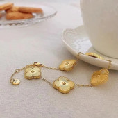 Narukvica od djeteline s četiri lista od titanijskog čelika ŽENSKA cjelovita visokokvalitetna INSG modna narukvica s modernim dizajnom osobnosti