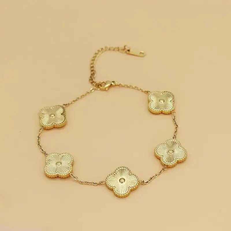 Narukvica od djeteline s četiri lista od titanijskog čelika ŽENSKA cjelovita visokokvalitetna INSG modna narukvica s modernim dizajnom osobnosti