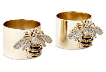 Εξαιρετικά χρυσά χρώματα, σκαλιστά δαχτυλίδια για γυναίκες Μοντέρνα μεταλλικά ένθετα με λευκή πέτρα Δαχτυλίδι για πάρτι Δώρο αρραβώνων