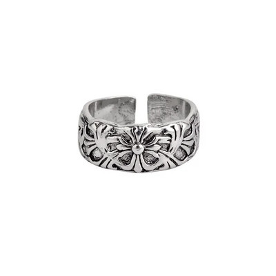 Jauns tīkls Red Tide Flow Wide Face Fighter Weather Deguns ziloņu gredzens vīriešiem personalizēts modes tendences atvērts rādītājpirksta gredzens