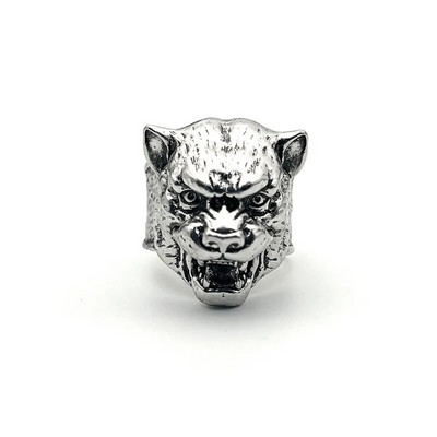 Jauns tīkls Red Tide Flow Wide Face Fighter Weather Deguns ziloņu gredzens vīriešiem personalizēts modes tendences atvērts rādītājpirksta gredzens