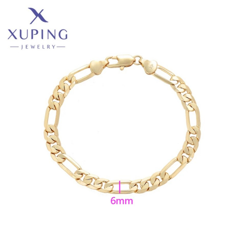 Xuping Jewelry Uus kuum trendikas peen elegantne stiil naiste käevõrud helekuldses värvitoonis sünnipäeva jõulukingid X000848425