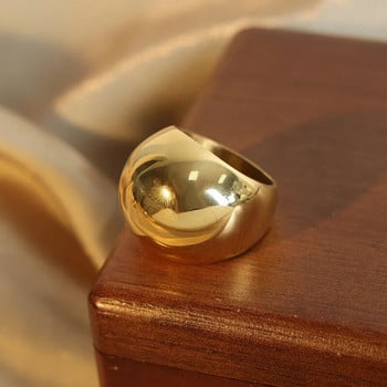 Μόδα Γυναικείο δαχτυλίδι από ανοξείδωτο ατσάλι Οβάλ Γυναικείο πολυτελές δαχτυλίδι πανκ αξεσουάρ Αισθητική Κοσμήματα Δώρο πάρτι Χονδρική