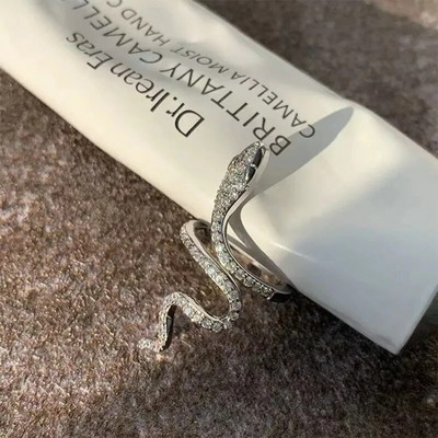 Akciós Sárkány Nyitott Gyűrű Férfi Zöld Szemek Heroic Spirit Ezüst Szín Sárkány Hiperbola Férfi Gyűrűk Punk Stílusú Ékszerek