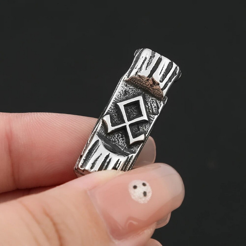 Nordic Viking Rune Amulet Κολιέ μενταγιόν από ανοξείδωτο ατσάλι Σύμβολο Vikings Κολιέ Othala για άνδρες Σκανδιναβικά κοσμήματα Χονδρική