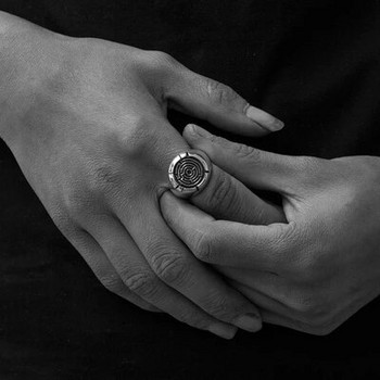 Χονδρικό δαχτυλίδι vintage λαβύρινθο από ανοξείδωτο ατσάλι Ανδρικό νέο σχέδιο Biker Rock Roll Gothic Punk Δαχτυλίδι αρραβώνων γάμου OSR530