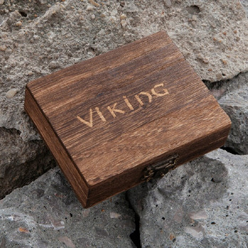 Ανοξείδωτο ατσάλι Ανδρικά κολιέ Βίκινγκς Ρούνοι παγανιστικό κρεμαστό φυλαχτό Vegvisir Νορβηγική μυθολογία Odins Σκανδιναβικά κοσμήματα Αντρικά δώρα