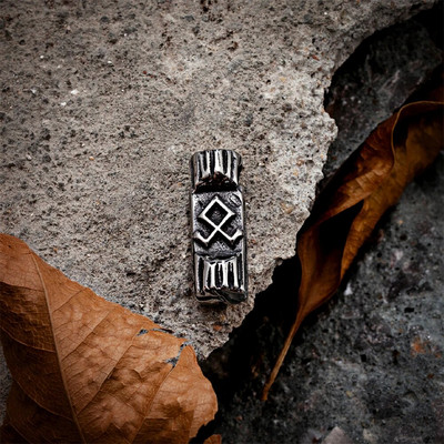 Nerūsējošais tērauds Vīrieši Vikingi Rūnas Kaklarotas Pagānu Vegvisir Amulet Kulons Skandināvu mitoloģija Odins Skandināvijas Rotaslietas Vīriešu Dāvanas
