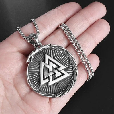 Vintage Mystical Nordic Legend World Tree Slāvu Amulet Kaklarota Vīriešiem Klasiskās modes rotaslietas Dāvana