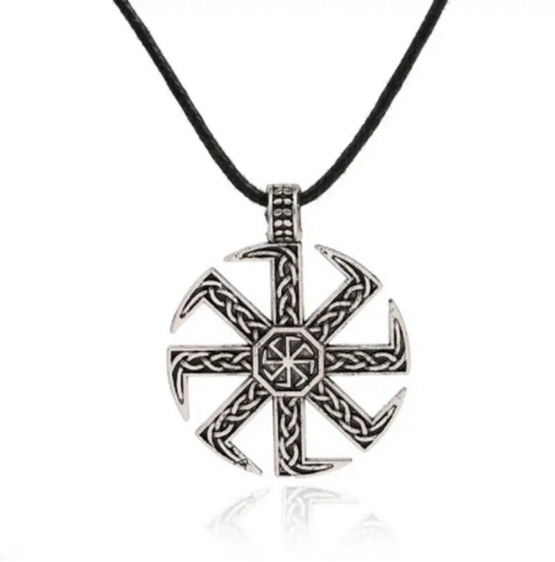 Vintage Mystical Nordic Legend World Tree Slāvu Amulet Kaklarota Vīriešiem Klasiskās modes rotaslietas Dāvana